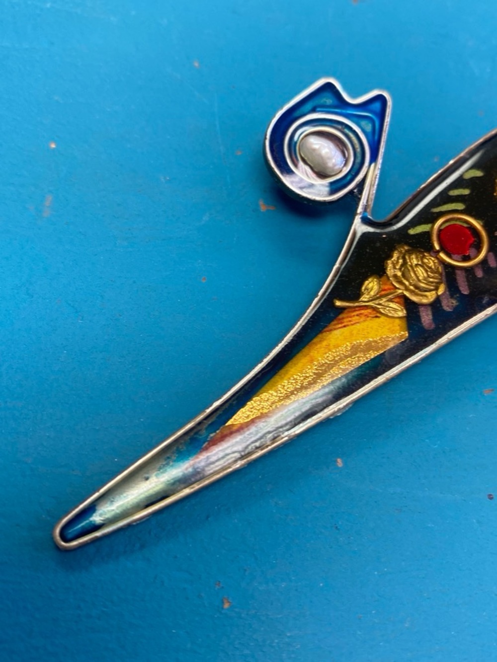 Yossi Steinberg Modernist Acrylic Resin Cat brooch - Picture 2 of 5